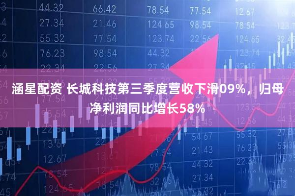 涵星配资 长城科技第三季度营收下滑09%，归母净利润同比增长58%