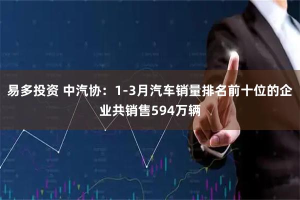 易多投资 中汽协：1-3月汽车销量排名前十位的企业共销售594万辆